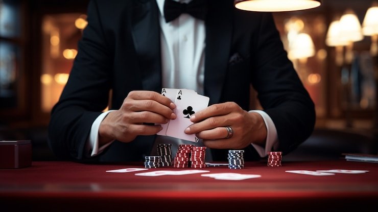 Pengguna membaca batas deposit dengan tenang